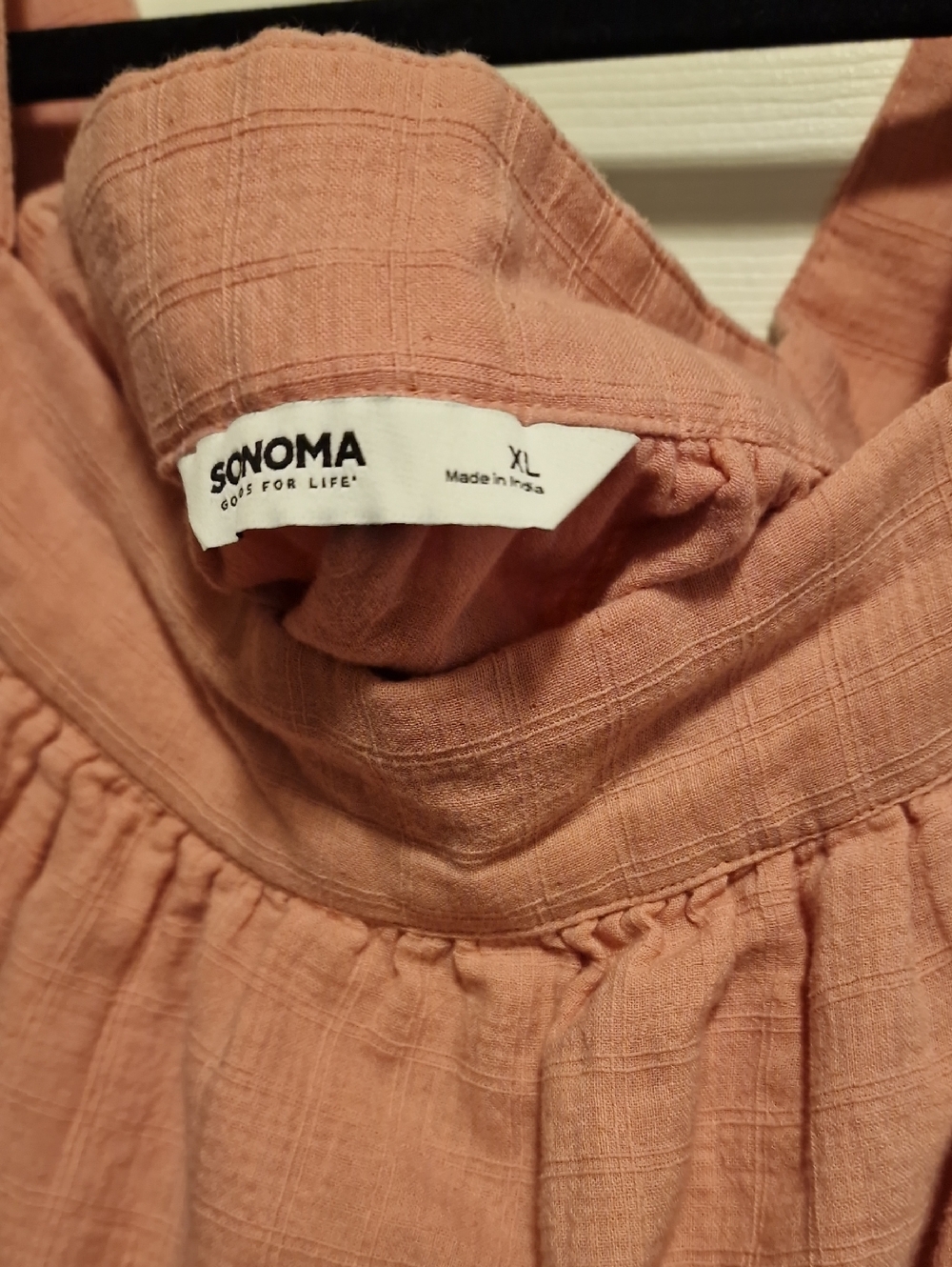 Sonoma Dusty Rose Peasant Blouse - Picture 3 of 3